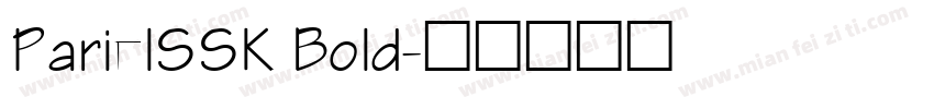 ParielSSK Bold字体转换